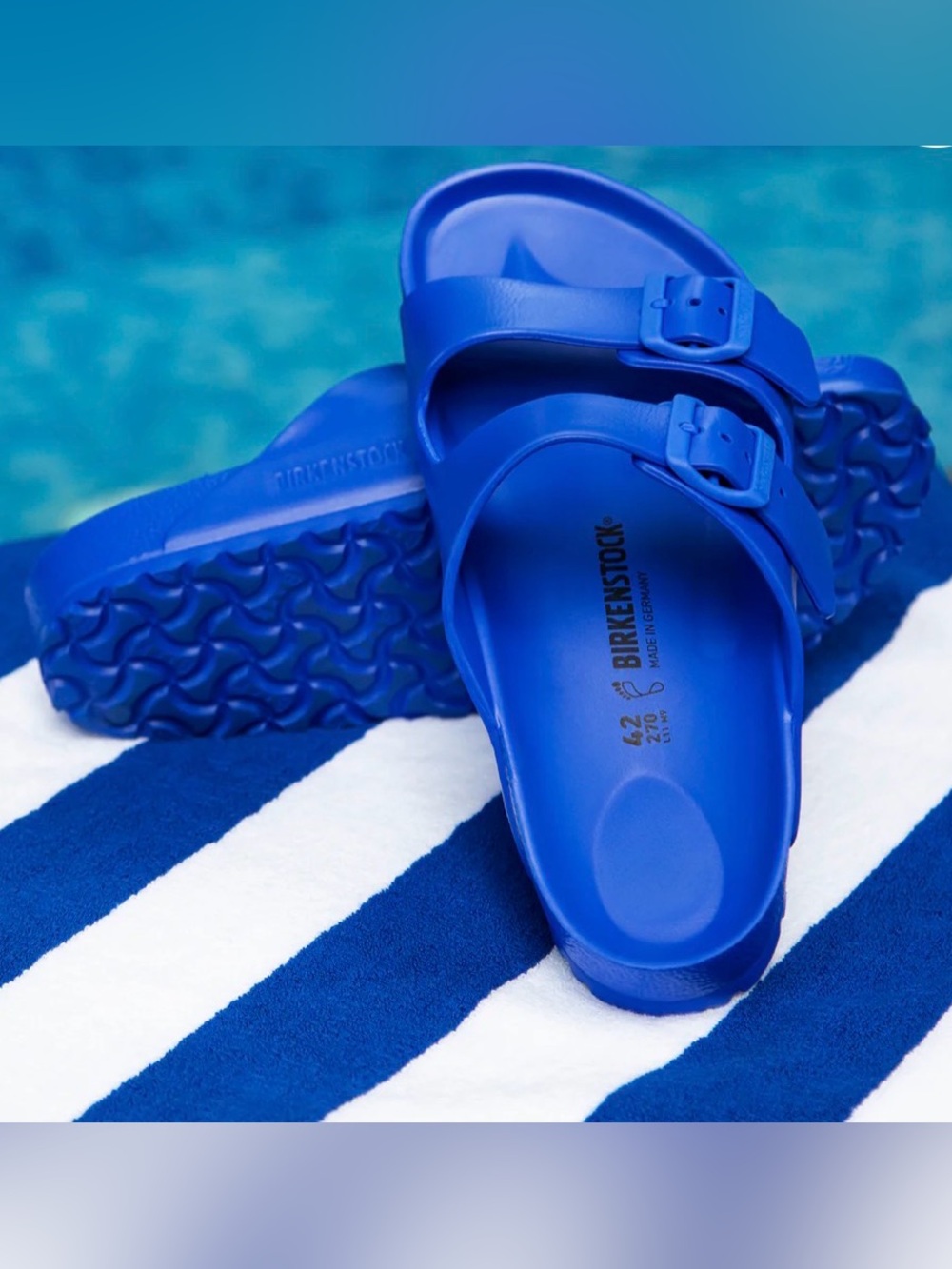 Birkenstock Arizona EVA- Ultra Blue Size 38 or 8.5